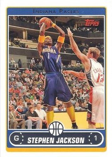 #171 Stephen Jackson - Indiana Pacers - 2006-07 Topps Basketball