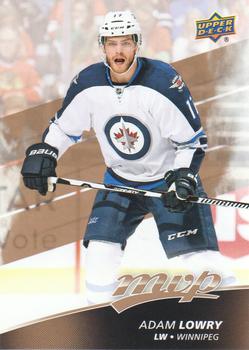 #172 Adam Lowry - Winnipeg Jets - 2017-18 Upper Deck MVP Hockey