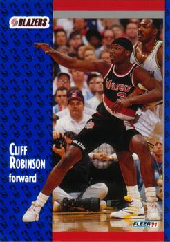 #172 Cliff Robinson Portland Trail Blazers 1991-92 Fleer Basketball