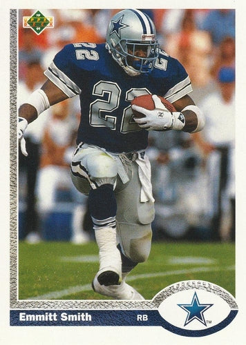 #172 Emmitt Smith - Dallas Cowboys - 1991 Upper Deck Football