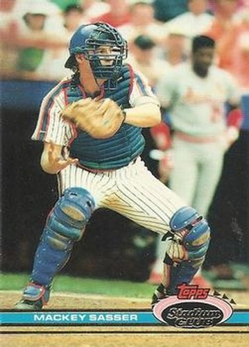 #172 Mackey Sasser - New York Mets - 1991 Stadium Club Baseball