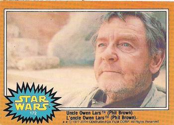 #172 Uncle Owen Lars Phil Brown - 1977 O-Pee-Chee Star Wars