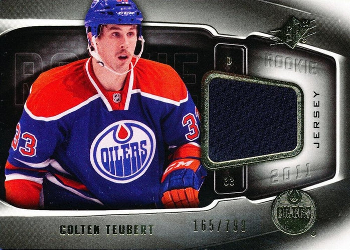 #172 Colten Teubert - Edmonton Oilers - 2011-12 SPx Hockey
