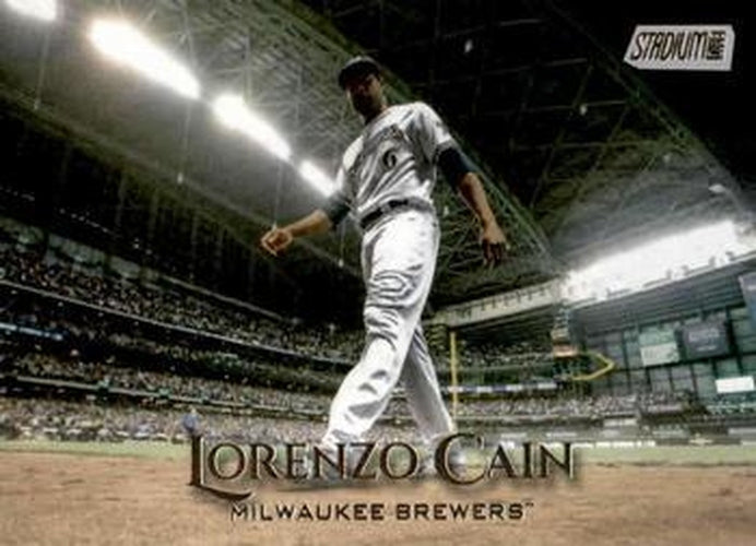 #172 Lorenzo Cain - Milwaukee Brewers - 2019 Stadium Club Baseball