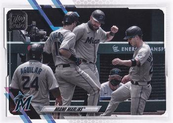 #172 Miami Marlins - Miami Marlins - 2021 Topps Baseball