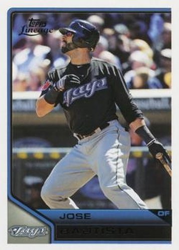#172 Jose Bautista - Toronto Blue Jays - 2011 Topps Lineage Baseball