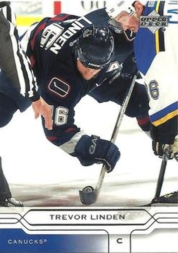 #172 Trevor Linden - Vancouver Canucks - 2004-05 Upper Deck Hockey