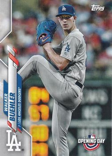 #172 Walker Buehler - Los Angeles Dodgers - 2020 Topps Opening Day Baseball