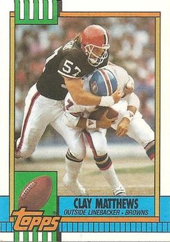 #172 Clay Matthews - Cleveland Browns - 1990 Topps Football