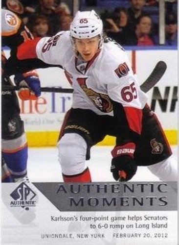 #173 Erik Karlsson - Ottawa Senators - 2012-13 SP Authentic Hockey
