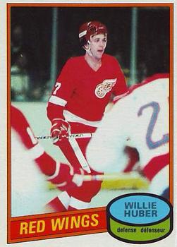 #173 Willie Huber - Detroit Red Wings - 1980-81 O-Pee-Chee Hockey