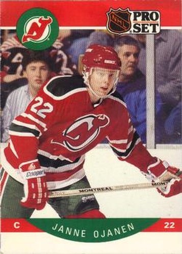 #173 Janne Ojanen - New Jersey Devils - 1990-91 Pro Set Hockey