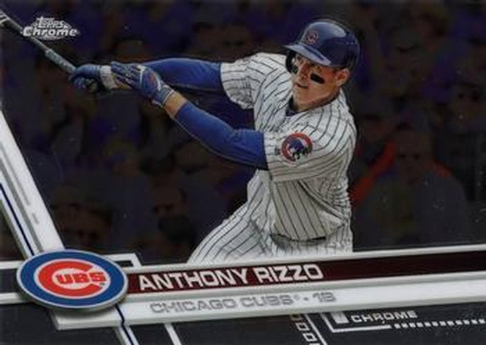 #173 Anthony Rizzo - Chicago Cubs - 2017 Topps Chrome Baseball