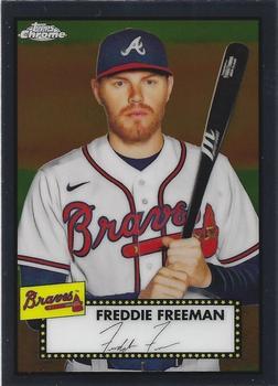 #173 Freddie Freeman - Atlanta Braves - 2021 Topps Chrome Platinum Anniversary Baseball