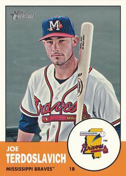 #173 Joey Terdoslavich - Mississippi Braves - 2012 Topps Heritage Minor League Baseball
