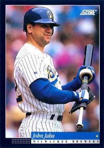 #173 John Jaha - Milwaukee Brewers -1994 Score Baseball