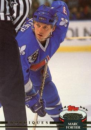 #173 Marc Fortier - Quebec Nordiques - 1992-93 Stadium Club Hockey