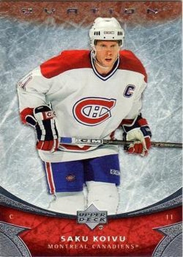 #173 Saku Koivu - Montreal Canadiens - 2006-07 Upper Deck Ovation Hockey