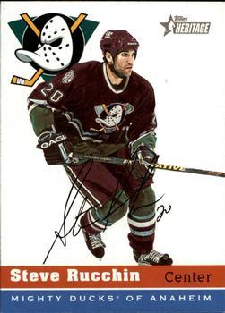 #173 Steve Rucchin - Anaheim Mighty Ducks - 2000-01 Topps Heritage Hockey