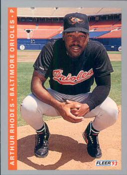 #174 Arthur Rhodes - Baltimore Orioles - 1993 Fleer Baseball