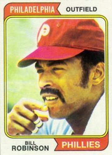 #174 Bill Robinson - Philadelphia Phillies - 1974 Topps Baseball