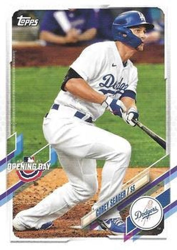 #174 Corey Seager - Los Angeles Dodgers - 2021 Topps Opening Day Baseball