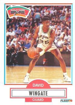 #174 David Wingate - San Antonio Spurs - 1990-91 Fleer Basketball