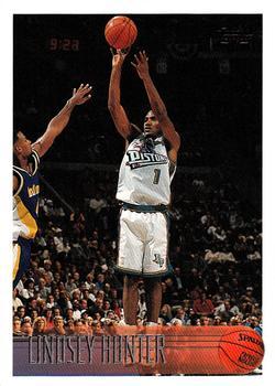 #174 Lindsey Hunter - Detroit Pistons - 1996-97 Topps Basketball