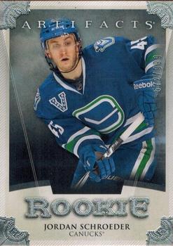 #174 Jordan Schroeder - Vancouver Canucks - 2013-14 Upper Deck Artifacts Hockey