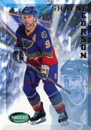 #174 Shayne Corson - St. Louis Blues - 1995-96 Parkhurst International Hockey
