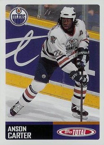 #174 Anson Carter - Edmonton Oilers - 2002-03 Topps Total Hockey
