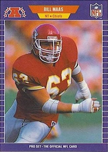 #175 Bill Maas - Kansas City Chiefs - 1989 Pro Set Football