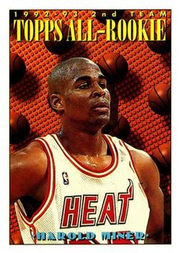 #175 Harold Miner - Miami Heat - 1993-94 Topps Basketball