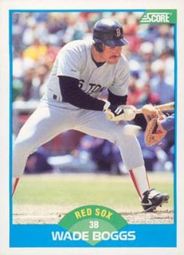 #175 Wade Boggs - Boston Red Sox - 1989 Score Baseball