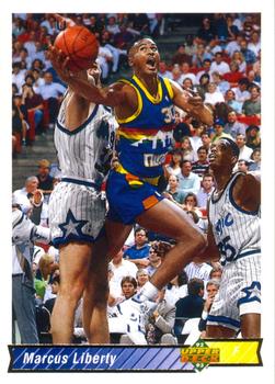 #175 Marcus Liberty - Denver Nuggets - 1992-93 Upper Deck Basketball