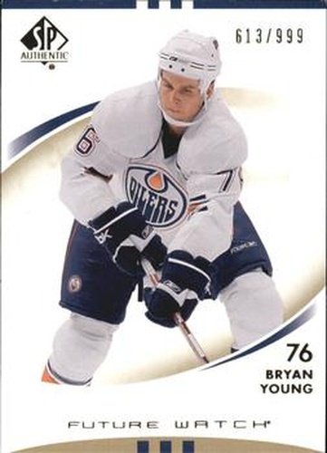 #175 Bryan Young - Edmonton Oilers - 2007-08 SP Authentic Hockey