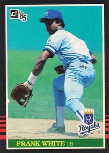 #175 Frank White - Kansas City Royals - 1985 Donruss Baseball
