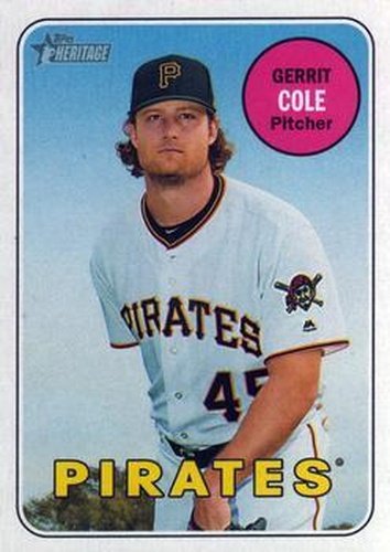 #175 Gerrit Cole - Pittsburgh Pirates - 2018 Topps Heritage Baseball