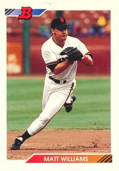 #175 Matt Williams - San Francisco Giants - 1992 Bowman Baseball