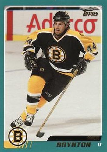 #175 Nick Boynton - Boston Bruins - 2003-04 Topps Hockey