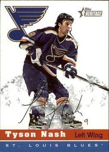 #175 Tyson Nash - St. Louis Blues - 2000-01 Topps Heritage Hockey