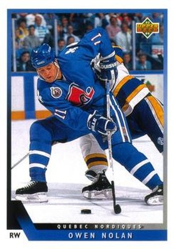 #175 Owen Nolan - Quebec Nordiques - 1993-94 Upper Deck Hockey