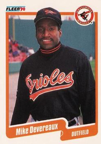 #175 Mike Devereaux - Baltimore Orioles - 1990 Fleer USA Baseball