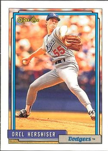 #175 Orel Hershiser - Los Angeles Dodgers - 1992 O-Pee-Chee Baseball