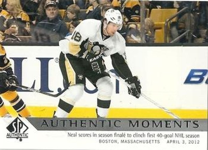 #176 James Neal - Pittsburgh Penguins - 2012-13 SP Authentic Hockey