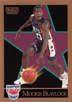 176 Mookie Blaylock - New Jersey Nets - 1990-91 SkyBox Basketball