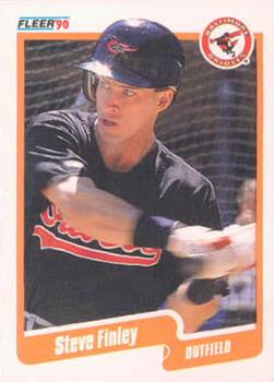 #176 Steve Finley - Baltimore Orioles - 1990 Fleer USA Baseball