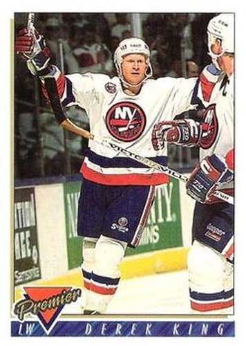 #176 Derek King - New York Islanders - 1993-94 Topps Premier Hockey