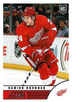#176 Damien Brunner - Detroit Red Wings - 2013-14 Score Hockey