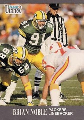 #176 Brian Noble - Green Bay Packers - 1991 Ultra Football